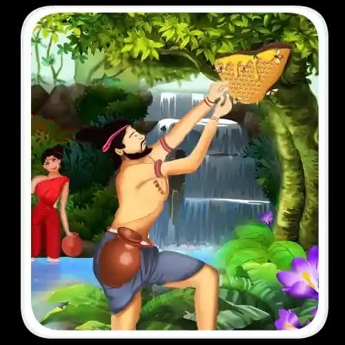 Kurinji landscape illustration