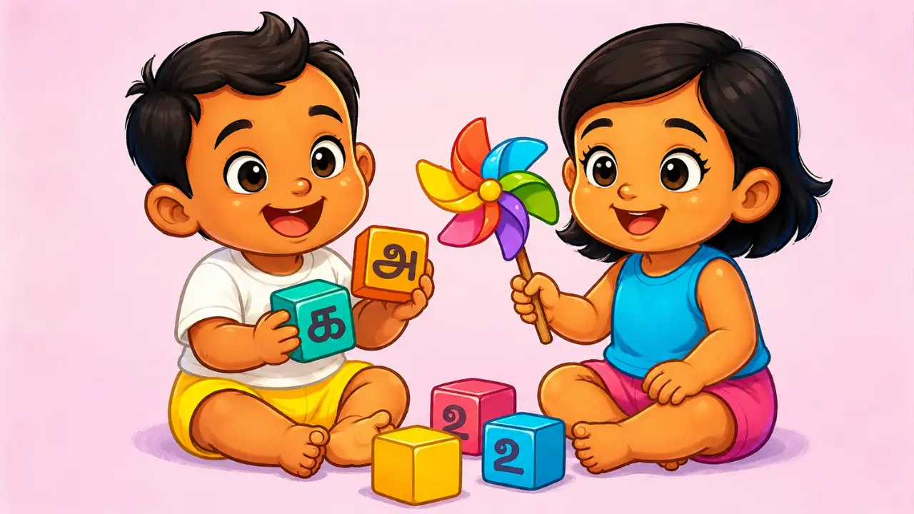 Learning Tamil: Interactive Games for a Cultural Experience