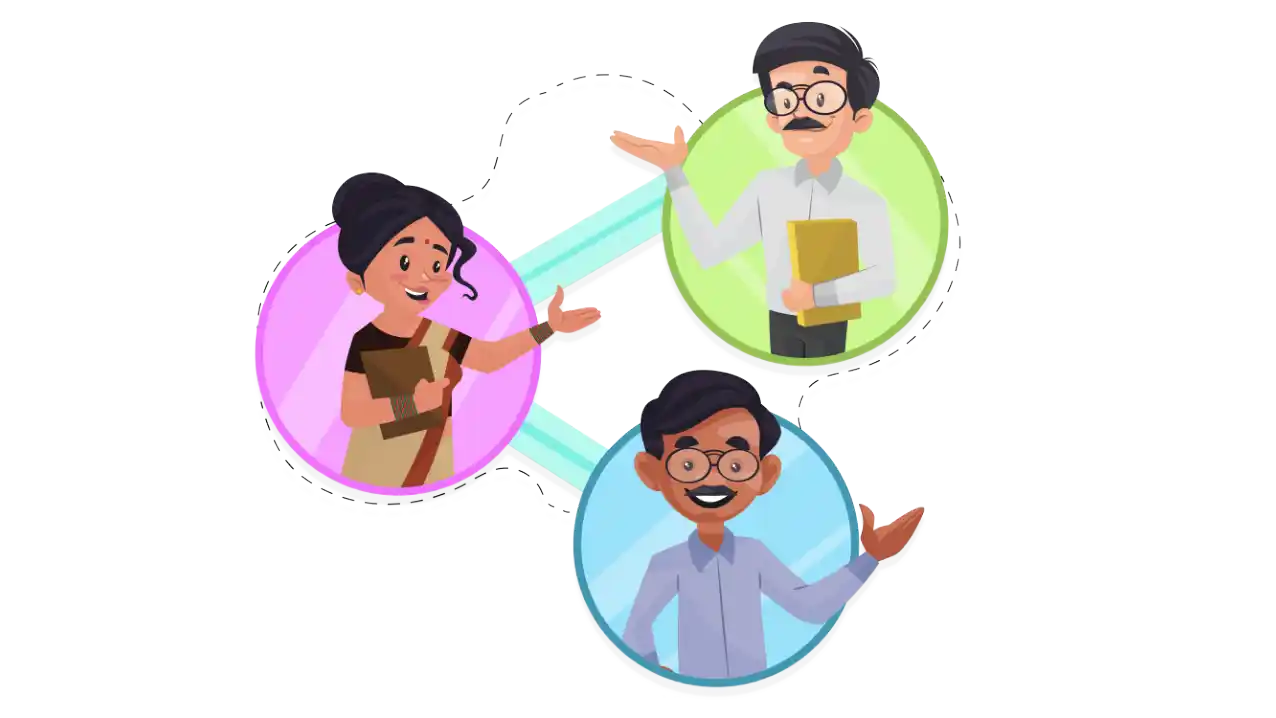 Share Tamil learning with teachers illustration